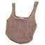 Aritzia Babaton Sculpt Knit Bustier Crop Top, Brown, Thick Knit, Stretch, Size S
