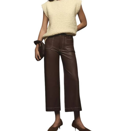 Anthropologie Maeve The Colette Cropped Wide Leg Pant