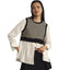 Anthropologie Maeve Long-Sleeve Twofer Sweater Vest Top