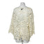 Akira Art To Wear Crochet Button Front Open Knit Cardigan