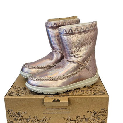 Manitobah Mukluks Reflections Leather, Sheepskin Shearling Lined Boots
