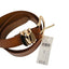 Anthropologie Women 100% Genuine Leather Structured Belt Honey Size Small