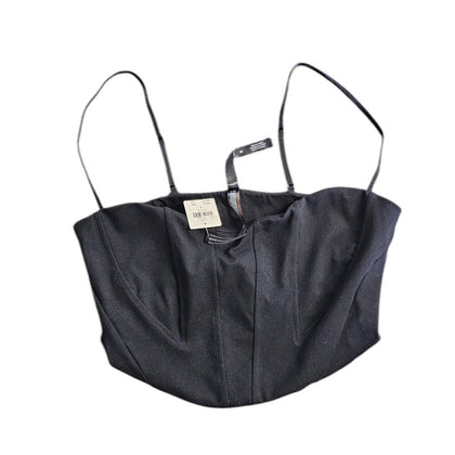 Anthropologie Knit Corset Crop Top