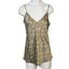Vince Womens 100% Silk Floral Thin Strap Camisole