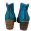 Miz Mooz Nomad Turquoise Blue Leather Heeled Ankle Boots