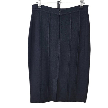 St. John Collection Womens Black Knee Length Pencil Skirt