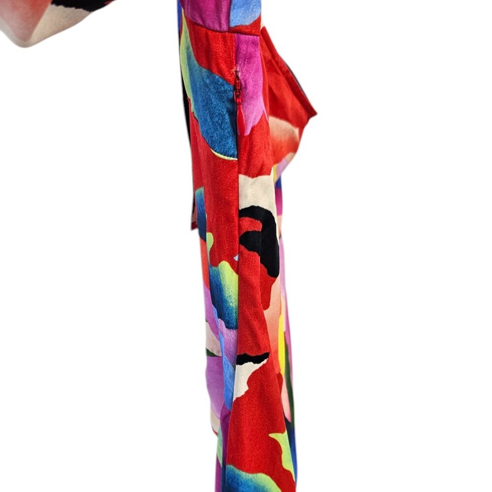 farm rio one shoulder slim floral midi dress FARM Rio One Shoulder Ruched Midi Dress