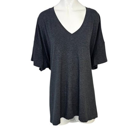 Lululemon Womens Side Tie V-Neck Short Sleeve Shirt