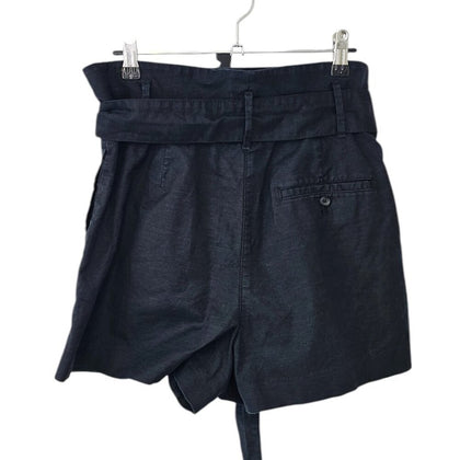 Aritzia Wilfred Womens Cotton Linen Blend Paper Bag Short