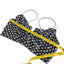 Anthropologie Womens Sequin Star Print Bralette