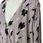 ASTR The Label Pleated Plisse Surplice V-Neck Floral Blouse
