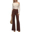 Anthropologie Maeve Colette Beachy Linen Full-Length Wide-Leg Pant