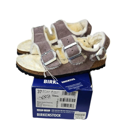 Birkenstock Womens Milano Shearling Sandals