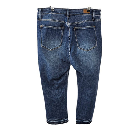 Judy Blue Womens Kick Boot Jeans Cropped