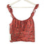Aritzia Wilfred Boheme Linen Crop Top