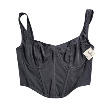 Anthropologie Womens Mesh Sheer Corset Top