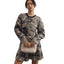 Anthropologie Ruffled Sweater Knit Mini Dres
