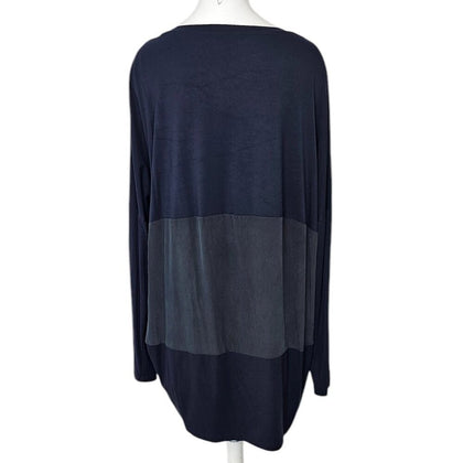 COS Womens Silk Back Panel, Long Sleeve Shirt