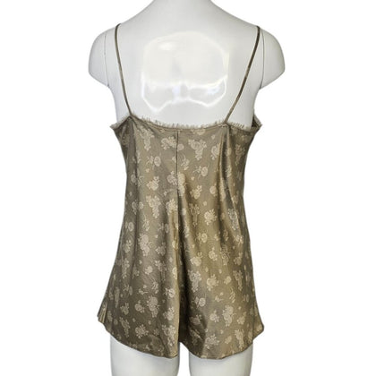 Vince Womens 100% Silk Floral Thin Strap Camisole