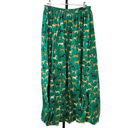 Anthropologie Maeve The Jacie Poplin Printed Maxi Skirt