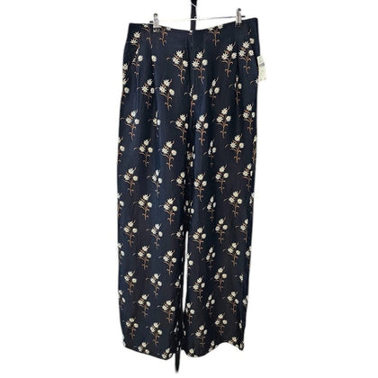 Antrhopologie Silky High-Rise, Floral, Wide Leg High Rise Pants