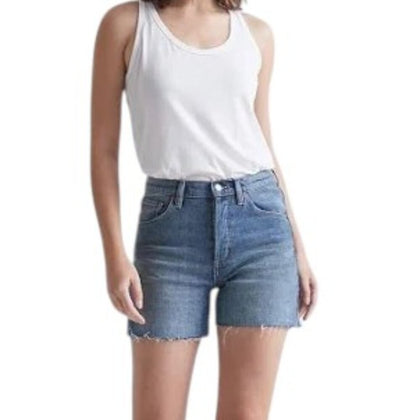 DU/ER Womens Midweight Performance Denim High Rise Short