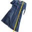 Denim Forum Jackie-O Denim Mini Dress 3/4 Sleeve
