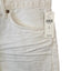 AGOLDE Parker Denim Fray Cut Off Shorts White Mid Rise