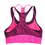 Alo Yoga Pink Purple Mesh Layered Strappy Sports Bra