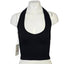 Aritzia Sundeh Sunday Best Seamless Ribbed Black Halter Crop Tank