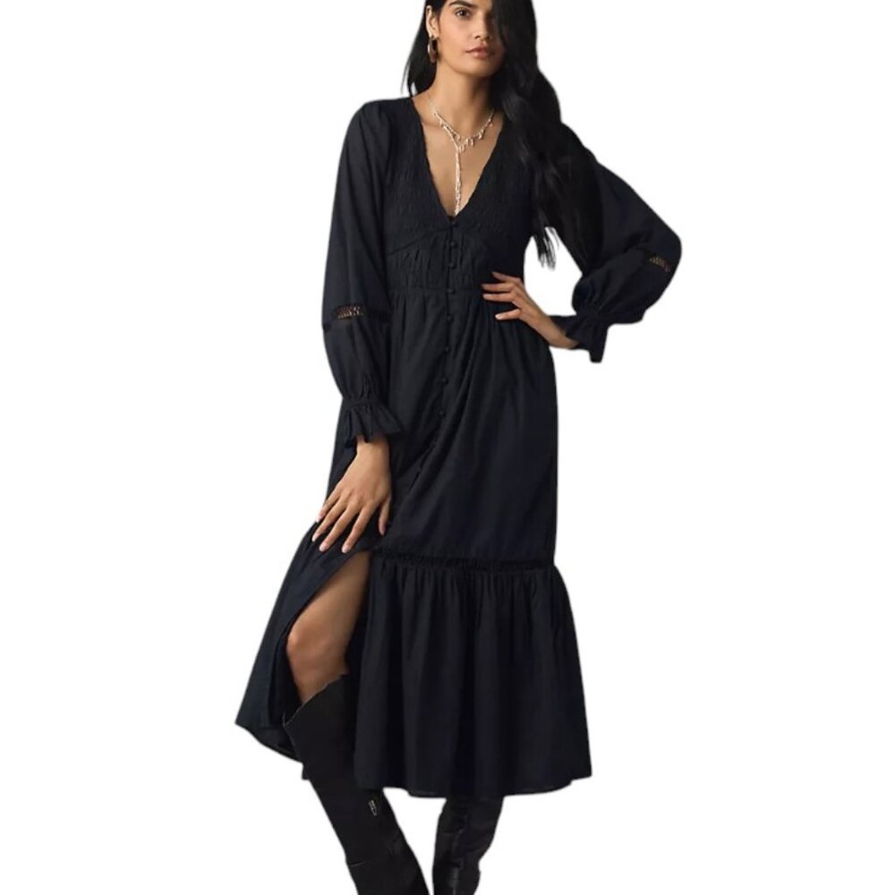 Anthropologie The Peregrine Midi Dress Luxy Thrift Anthropologie The Peregrine Midi Dress Luxy Thrift