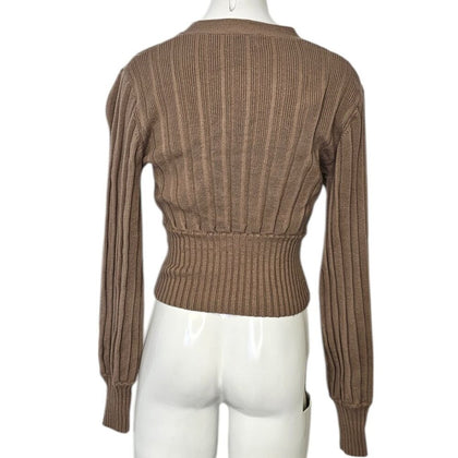 Aritzia Wilfred Plunge Front Cardigan