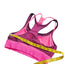 Alo Yoga Pink Purple Mesh Layered Strappy Sports Bra