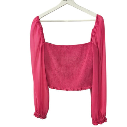 Aritzia Wilfred Saga Smocked Blouse