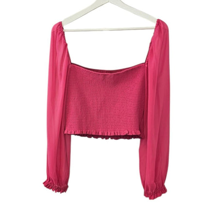 Aritzia Wilfred Saga Smocked Blouse