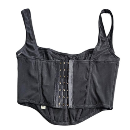 Anthropologie Womens Mesh Sheer Corset Top