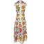 Farm Rio Floral V-Neck Sleeveless Linen Maxi Dress