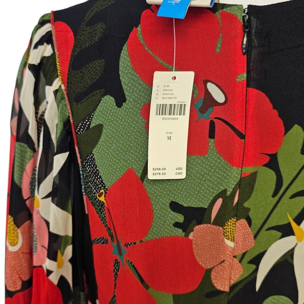 farm rio x anthropologie long-sleeve v-neck floral maxi dress Farm Rio x Anthropologie Long-Sleeve V-Neck Floral Maxi Dress Luxy Thrift