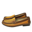 Salvatore Ferragamo Slip On Leather Contrast Canvas Loafers
