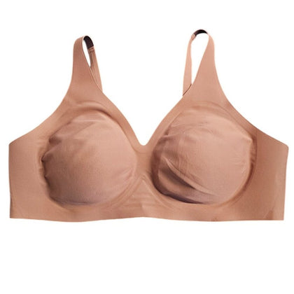 Knix Revolution V-Neck Bra, Wireless, Mocha, Size XXXL Fits Sizes 42A,42B,42C