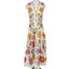 Farm Rio Floral V-Neck Sleeveless Linen Maxi Dress