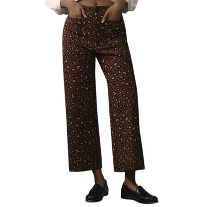 Anthropologie Maeve The Colette Ponte Crop Wide-Leg Pants