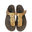 Mephisto Womens Flower Strap Thong Sandals