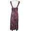 Vanessa Alexandra Italy 100% Linen V-Neck Printed Maxi Dress