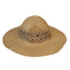 Anthropologie Crochet Ribbon Floppy Sun Hat Tan