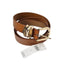 Anthropologie Women 100% Genuine Leather Structured Belt Honey Size Small