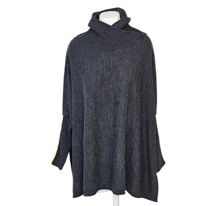 Mersea Womens Newport Turtleneck Poncho Sweater
