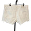 AGOLDE Parker Denim Fray Cut Off Shorts White Mid Rise