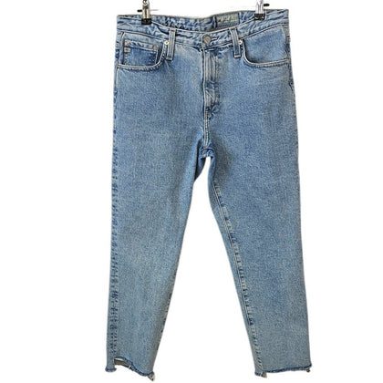 Ag Adriano Goldschmied Isabelle High Rise Straight Crop Jeans