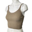 SET Active Womens Ribbed Crop Scoop Neck Tank Top